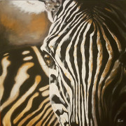 zebra acryl on canvas
