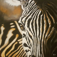 zebra acryl on canvas